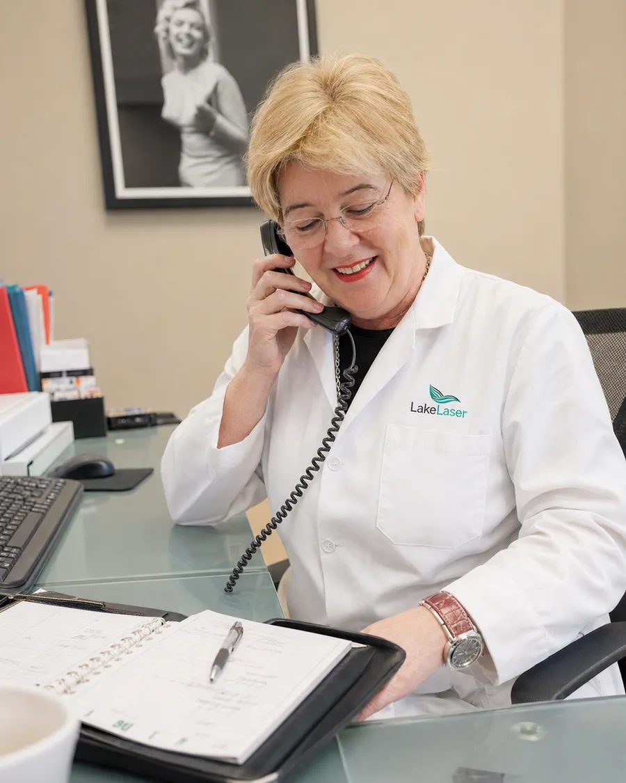 Gordana Haker at work in the clinic